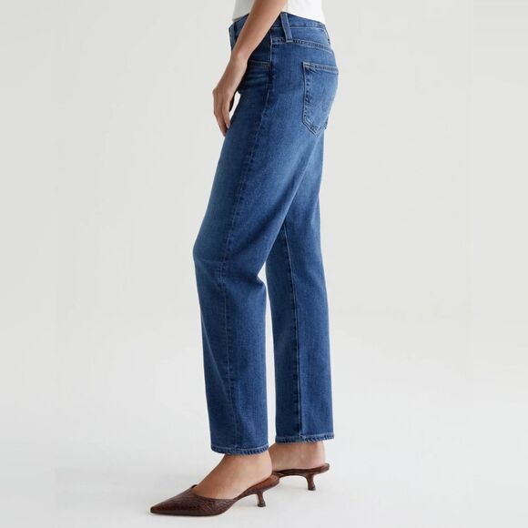 AG Adriano Goldschmied Ex-Boyfriend Slouchy Slim Blue Denim Jeans - Picture 2 of 16